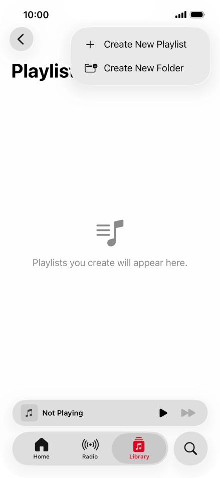 Press Create New Playlist.