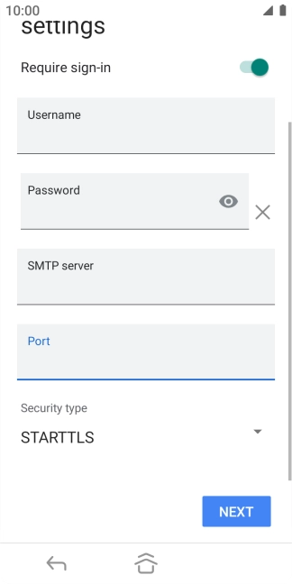 Press the drop down list below 