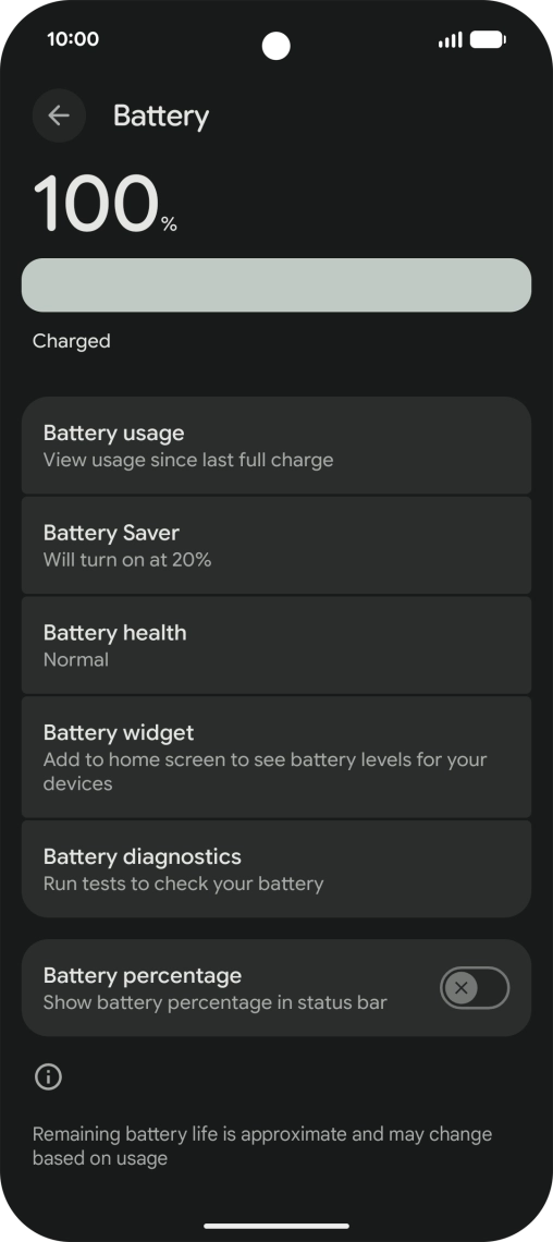 Press Battery Saver.