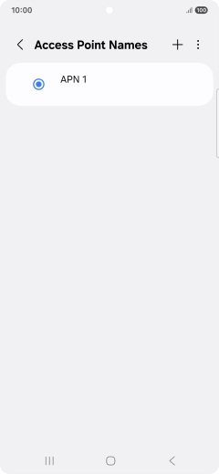Press the add icon.