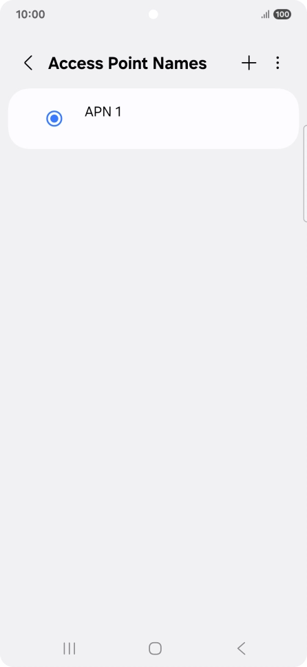 Press the add icon.