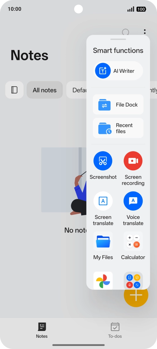 Press AI Writer.