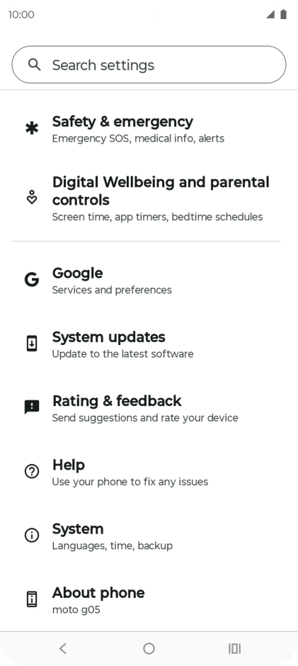 Press Google.