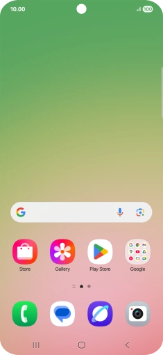 Press the Application key.
