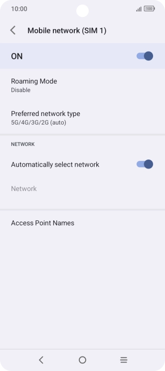 Press Access Point Names.