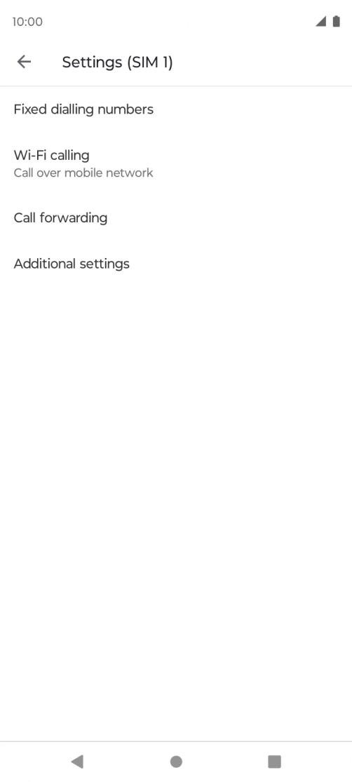 Press Additional settings.