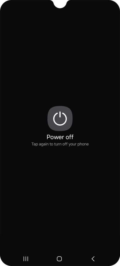 Press Power off.