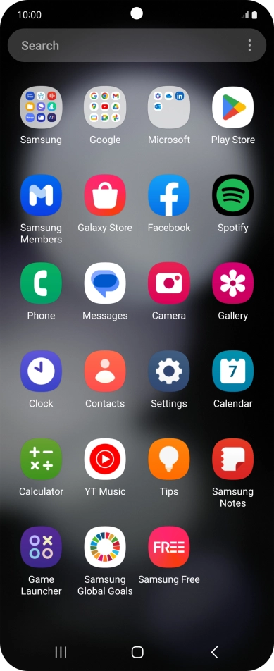 Press Gallery and go to the required folder.