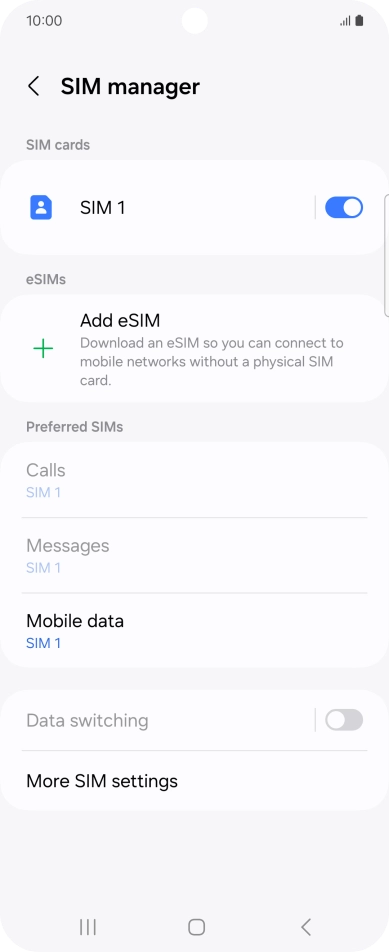 Press Add eSIM.