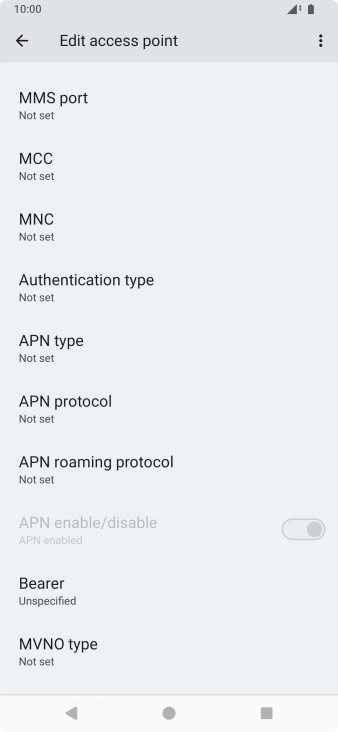Press MMS port.