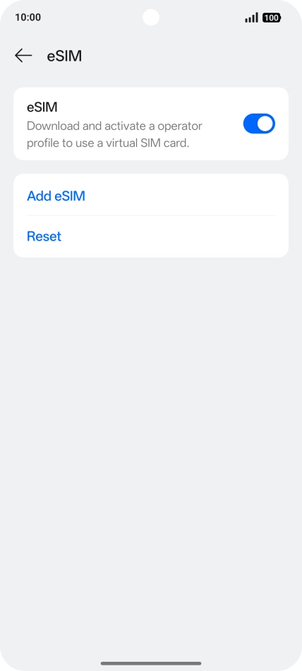 Press Add eSIM.