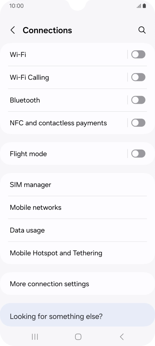 Press Mobile Hotspot and Tethering.