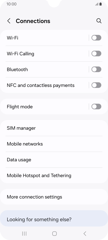 Press Mobile Hotspot and Tethering.