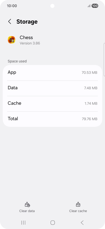 Press Clear cache.