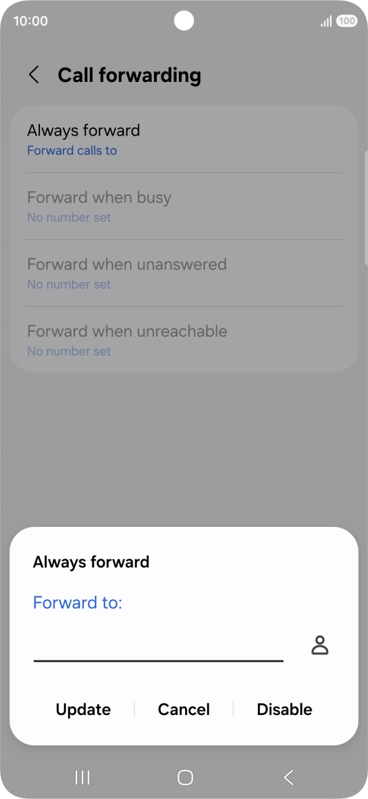 Press Disable.