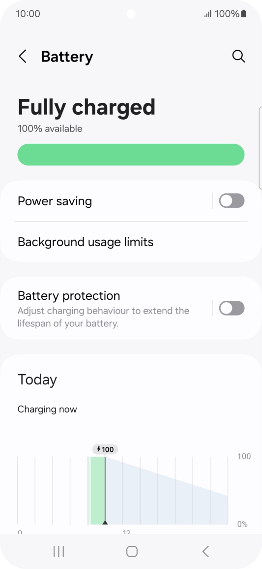Press Power saving.