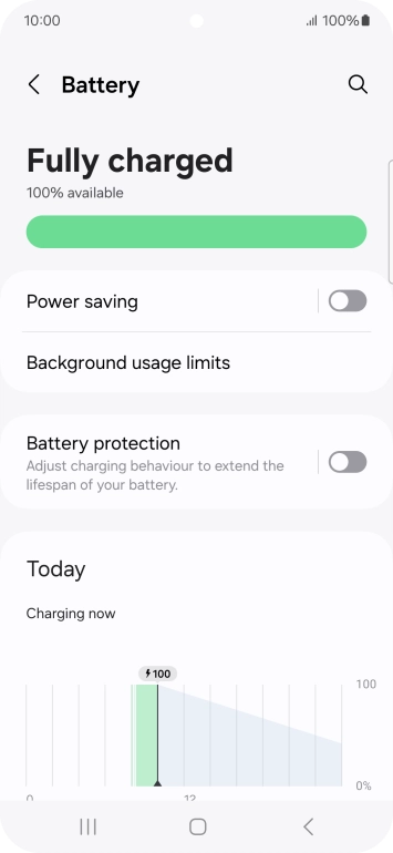 Press Power saving.