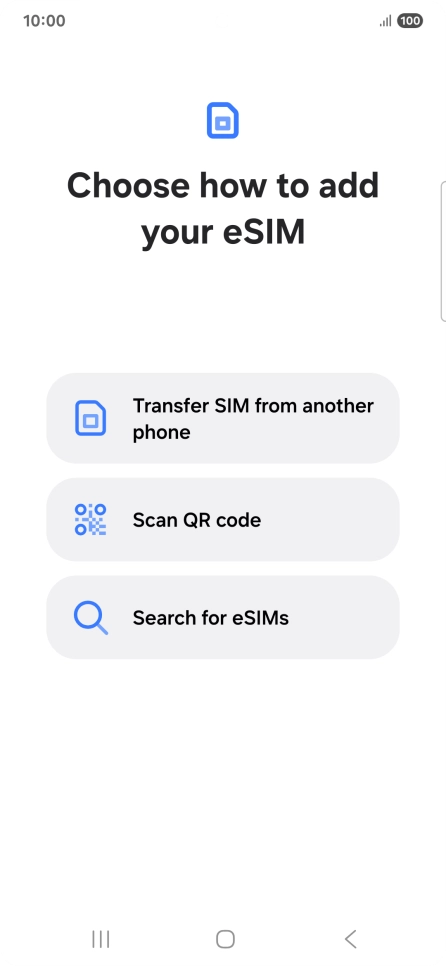Press Scan QR code.