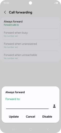 Press Disable.