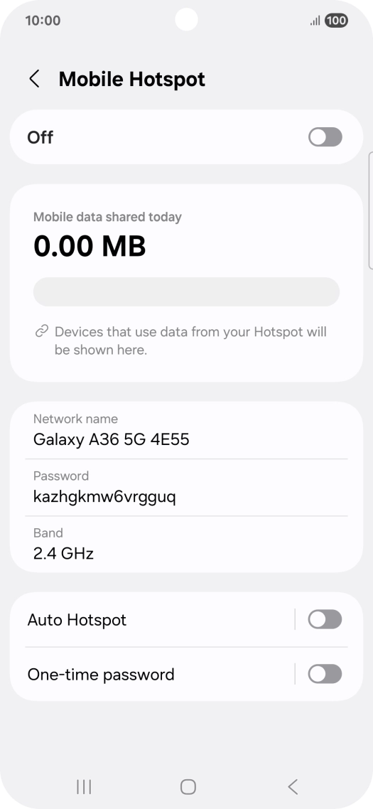 Press Network name.