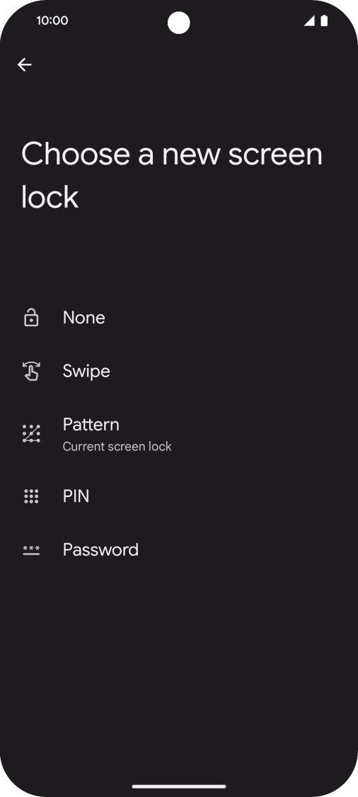 Press None.