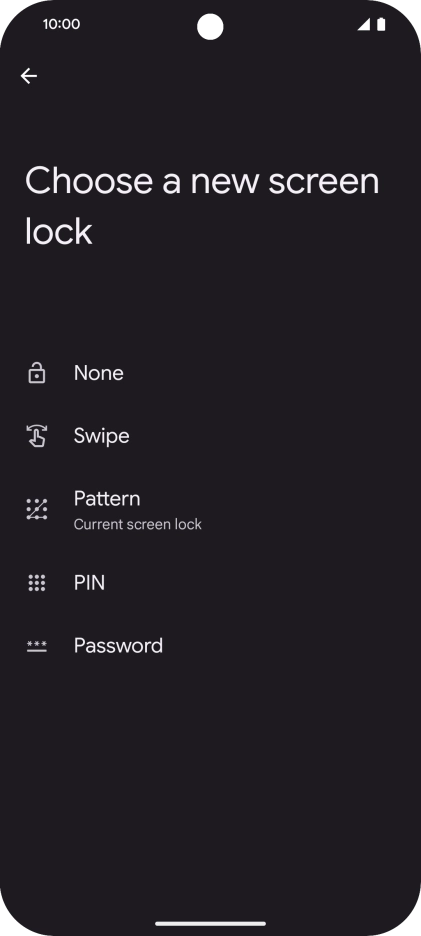 Press None.