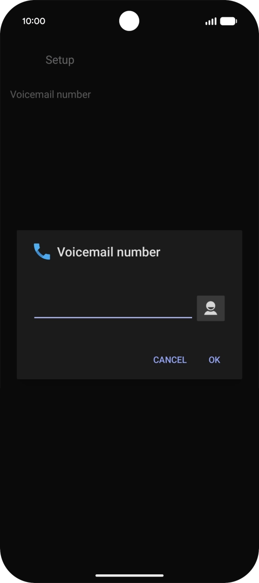 Key in +447953222222 and press OK.