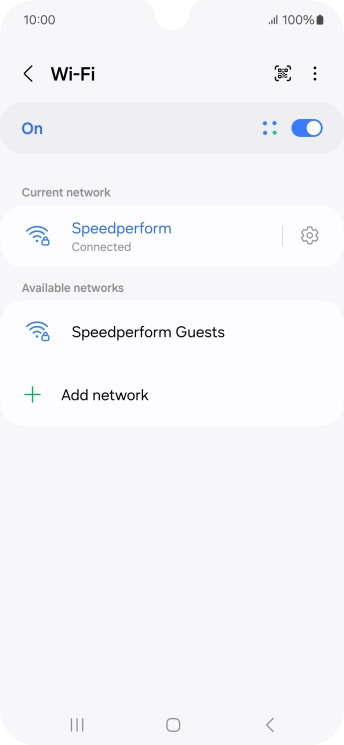Press the Home key to return to the home screen.