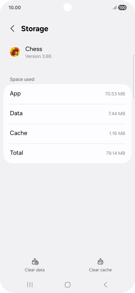 Press Clear cache.