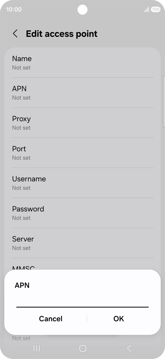 Key in everywhere and press OK.