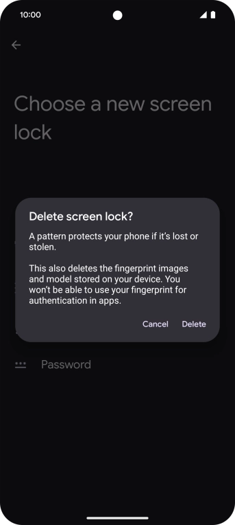 Press Delete.