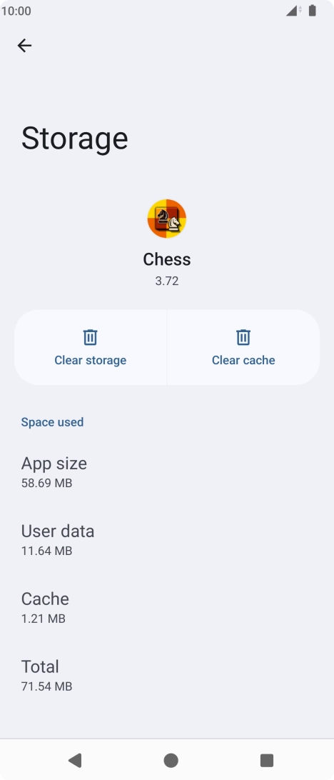 Press Clear cache.
