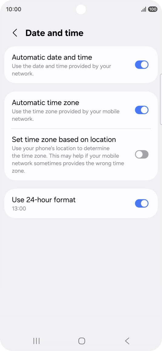 Press the Home key to return to the home screen.