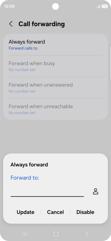 Press Disable.