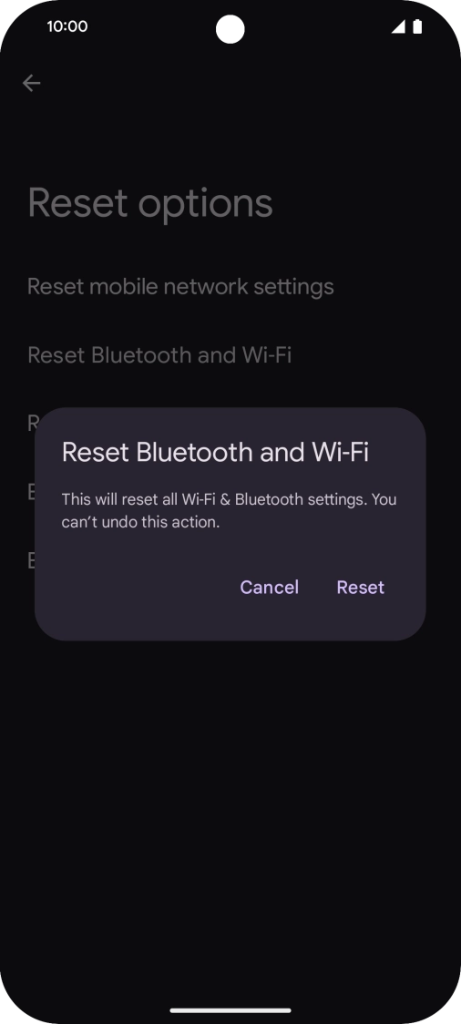 Press Reset.