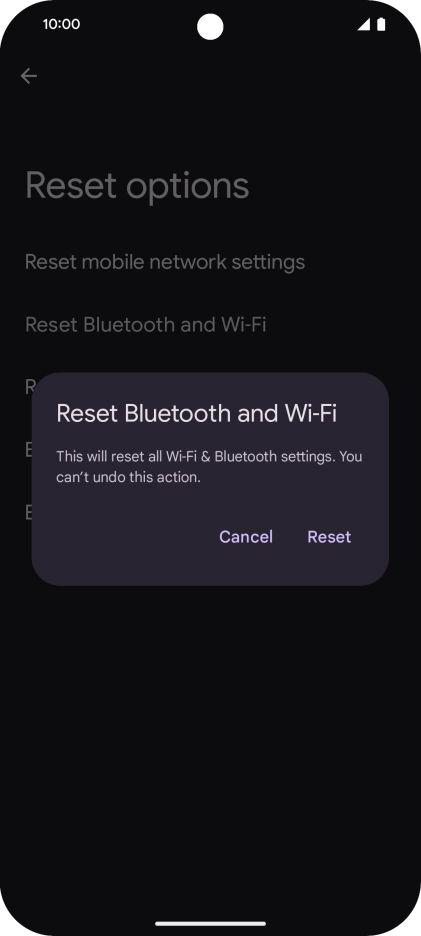 Press Reset.