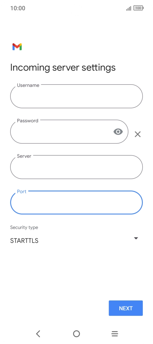 Press the drop down list below 