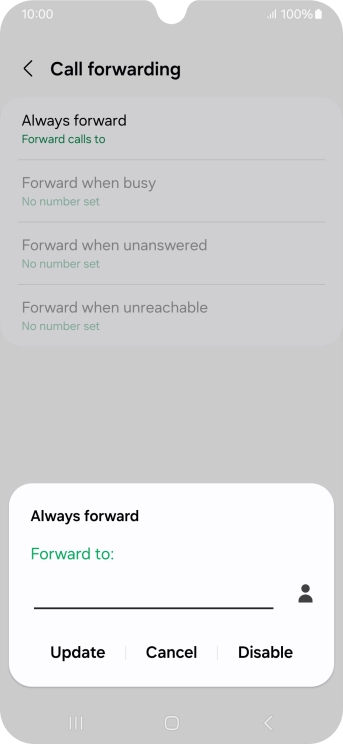 Press Disable.