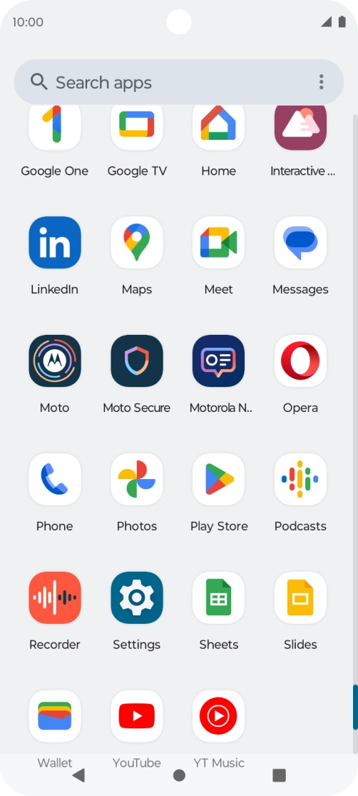 Press Play Store.