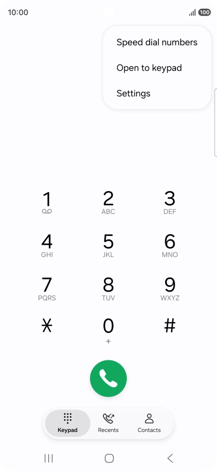 Press Settings.