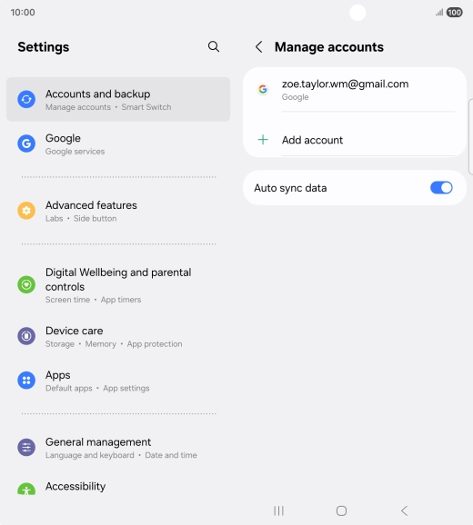 Press the Home key to return to the home screen.