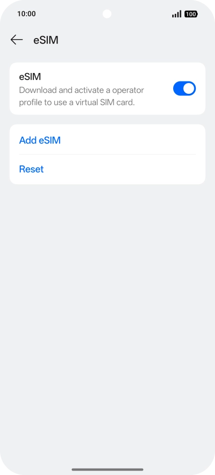 Press Add eSIM.