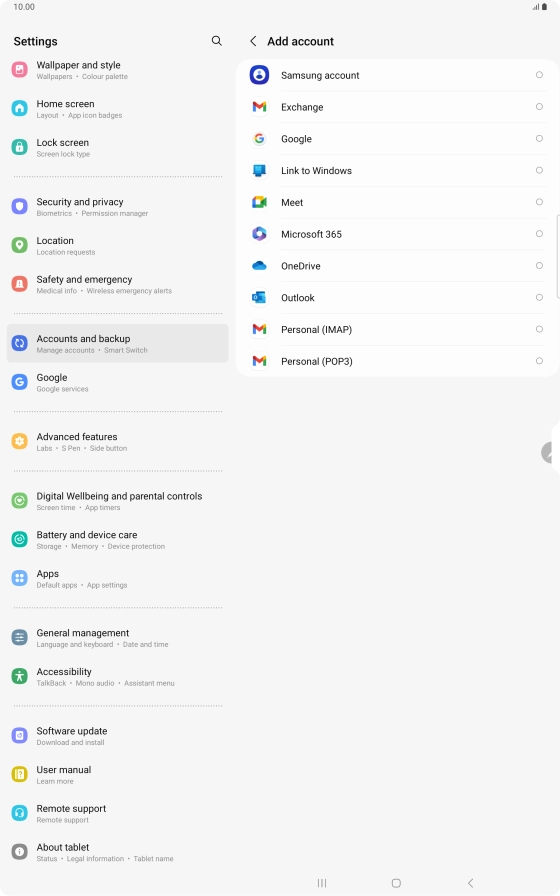Press Google.