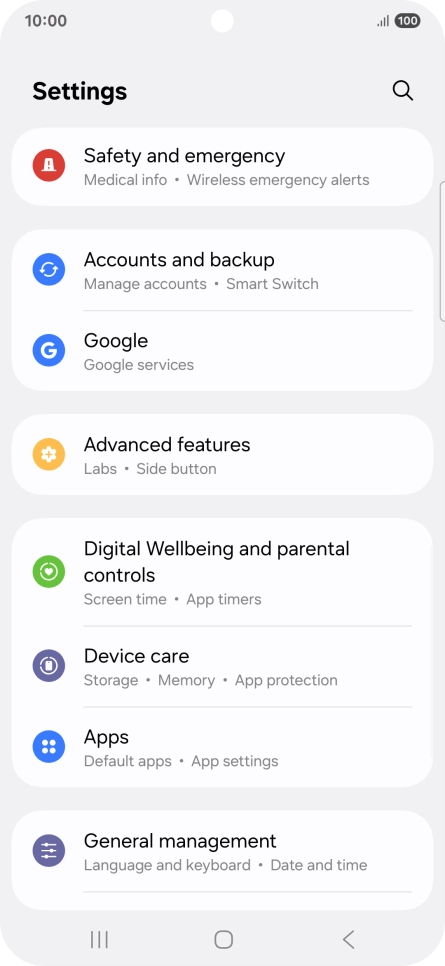 Press Google.