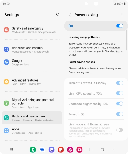Press the Home key to return to the home screen.