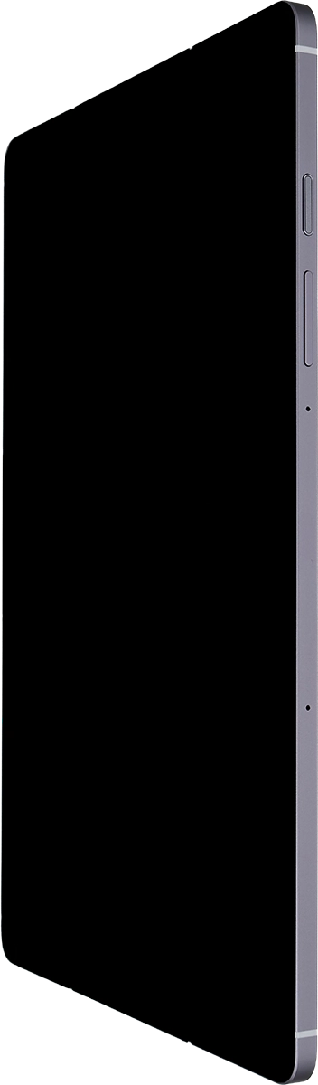 Simultaneously, press the Side key and the lower part of the Volume key and keep them both pressed until your tablet restarts.