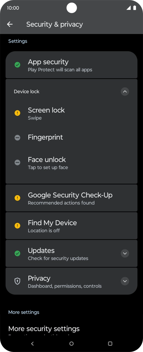 Press Fingerprint.