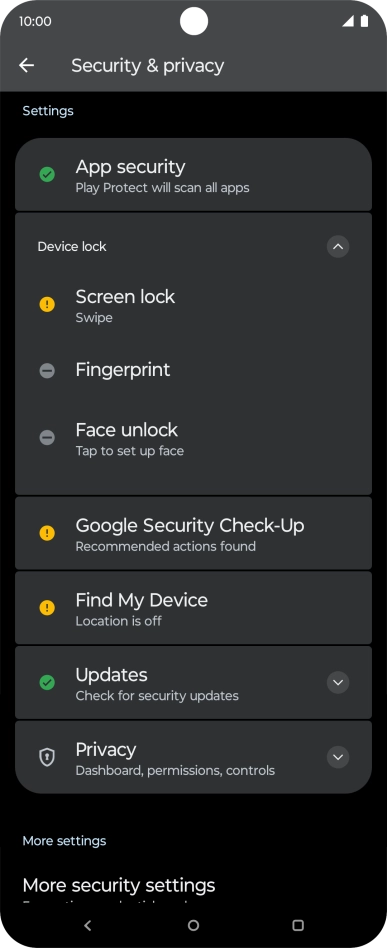 Press Fingerprint.