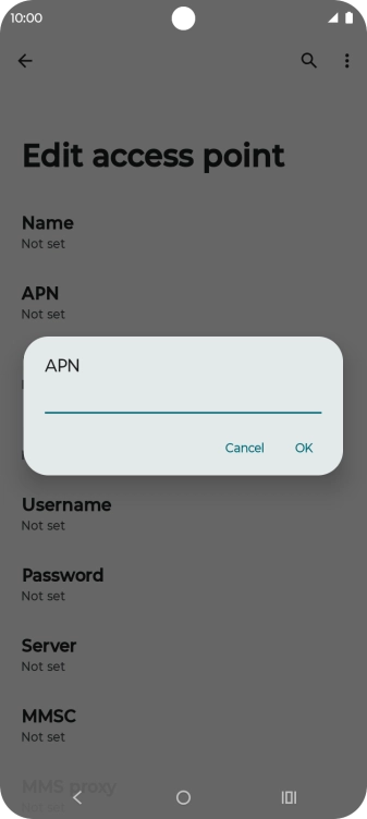 Key in everywhere and press OK.