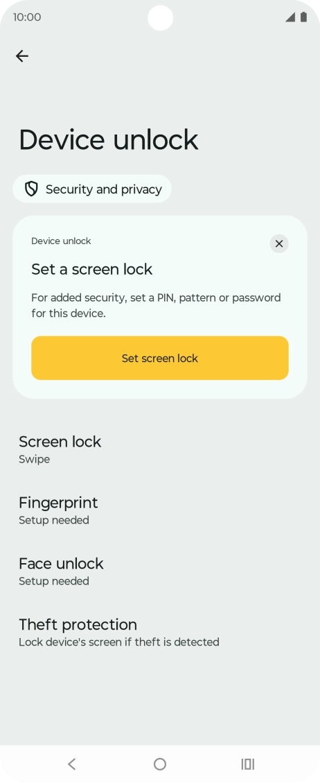 Press Fingerprint.